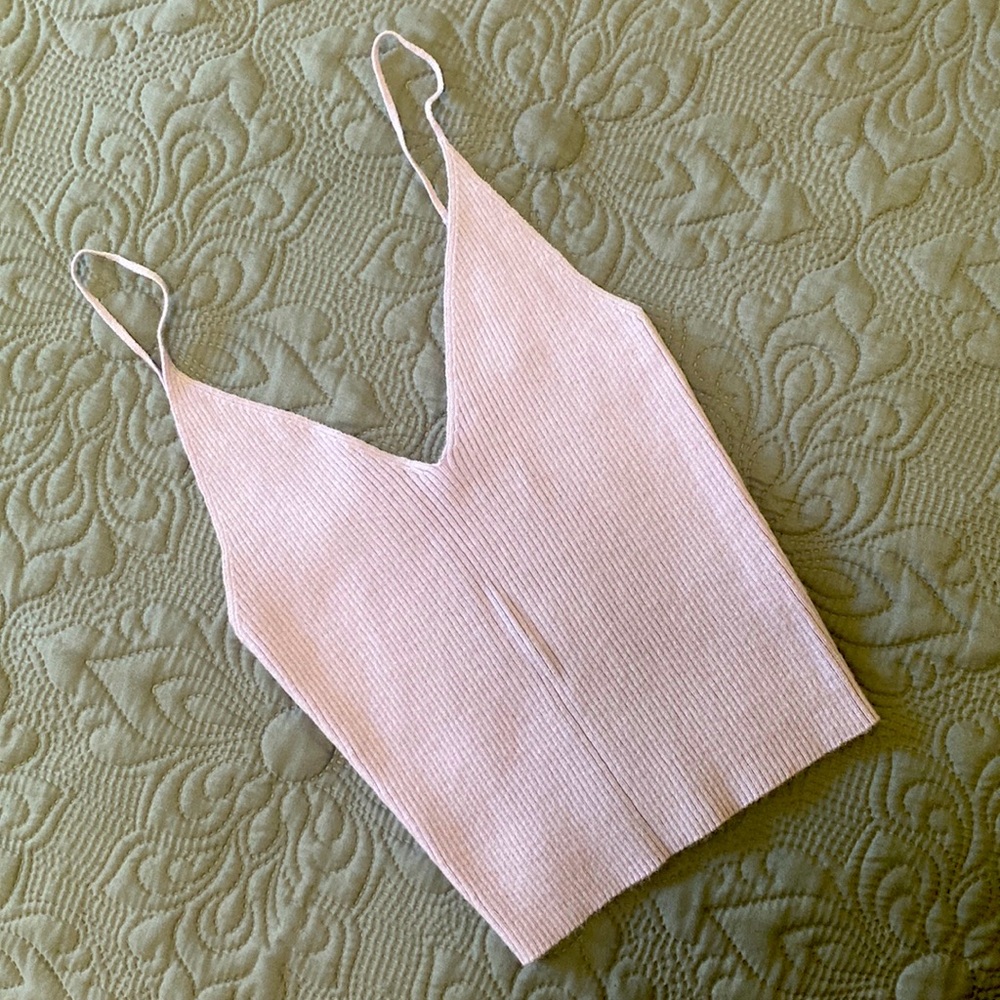 LA Hearts, Light PurpleLilac, Crop top shirt. Size XS